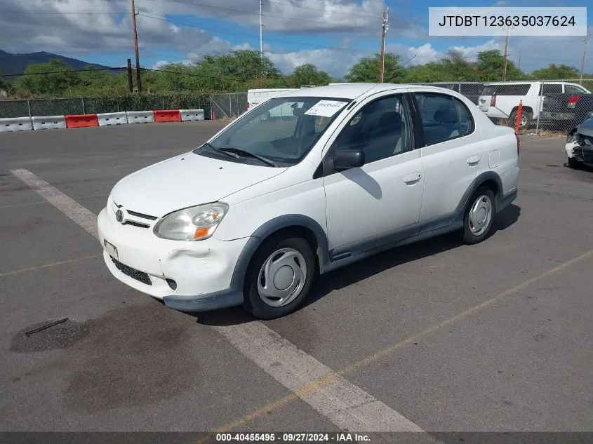 2003 Toyota Echo VIN: JTDBT123635037624 Lot: 40455495