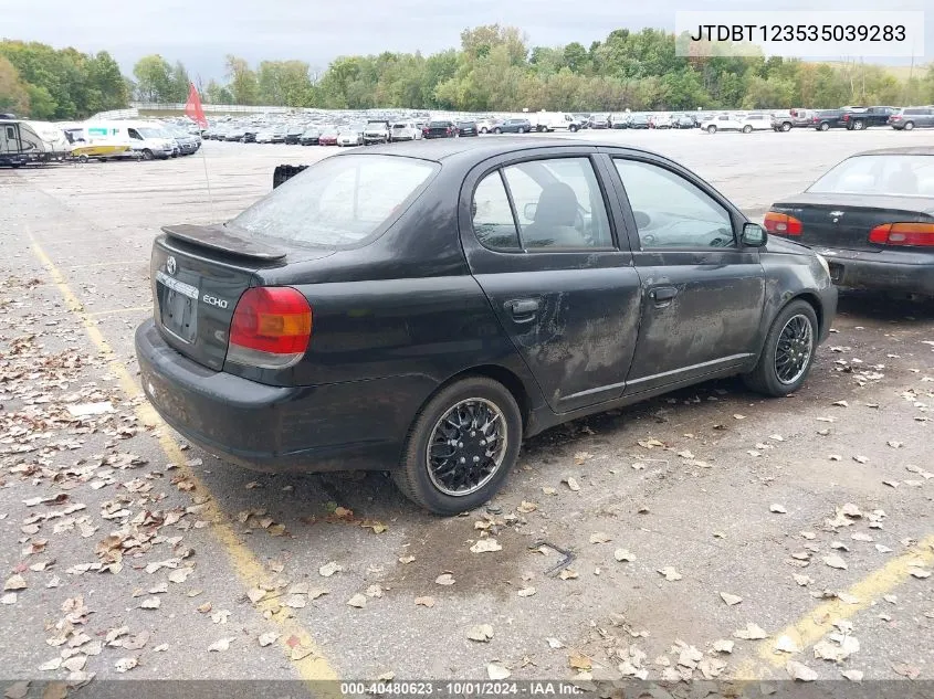 2003 Toyota Echo VIN: JTDBT123535039283 Lot: 40480623