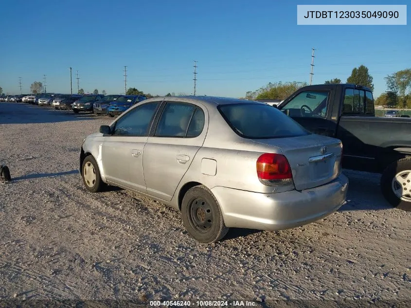 2003 Toyota Echo VIN: JTDBT123035049090 Lot: 40546240