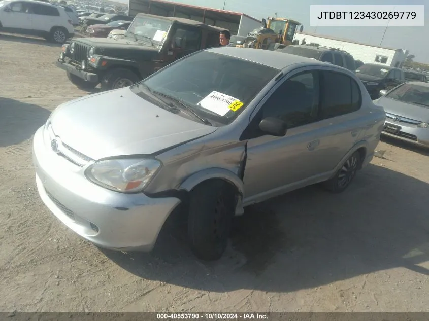 2003 Toyota Echo VIN: JTDBT123430269779 Lot: 40553790