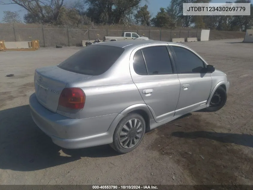 2003 Toyota Echo VIN: JTDBT123430269779 Lot: 40553790