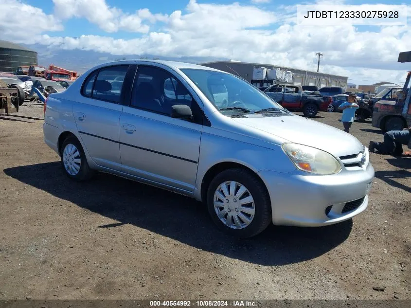 2003 Toyota Echo VIN: JTDBT123330275928 Lot: 40554992