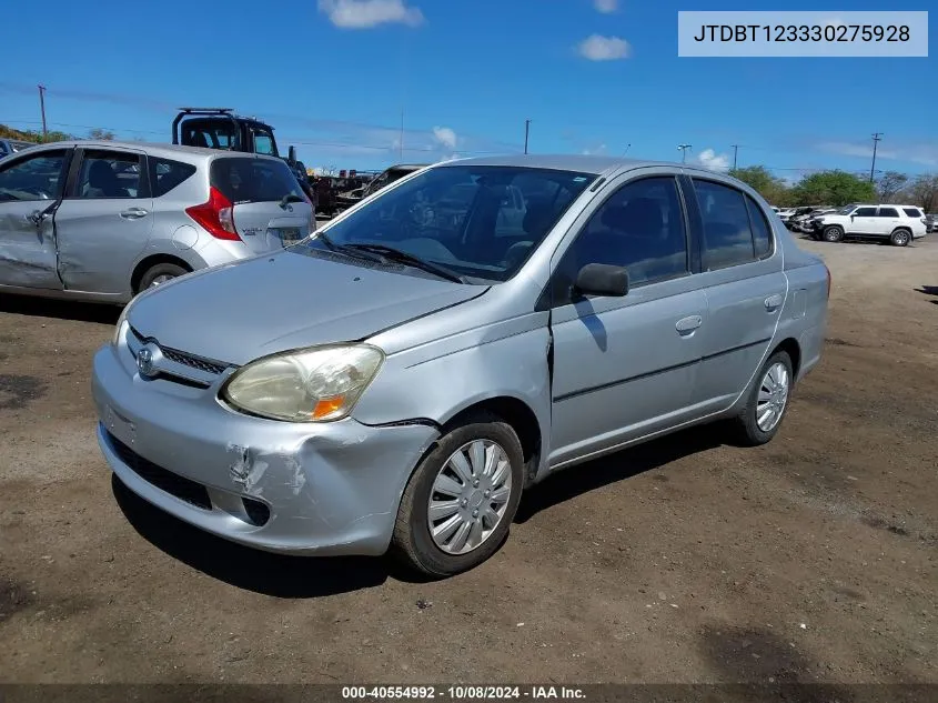 2003 Toyota Echo VIN: JTDBT123330275928 Lot: 40554992