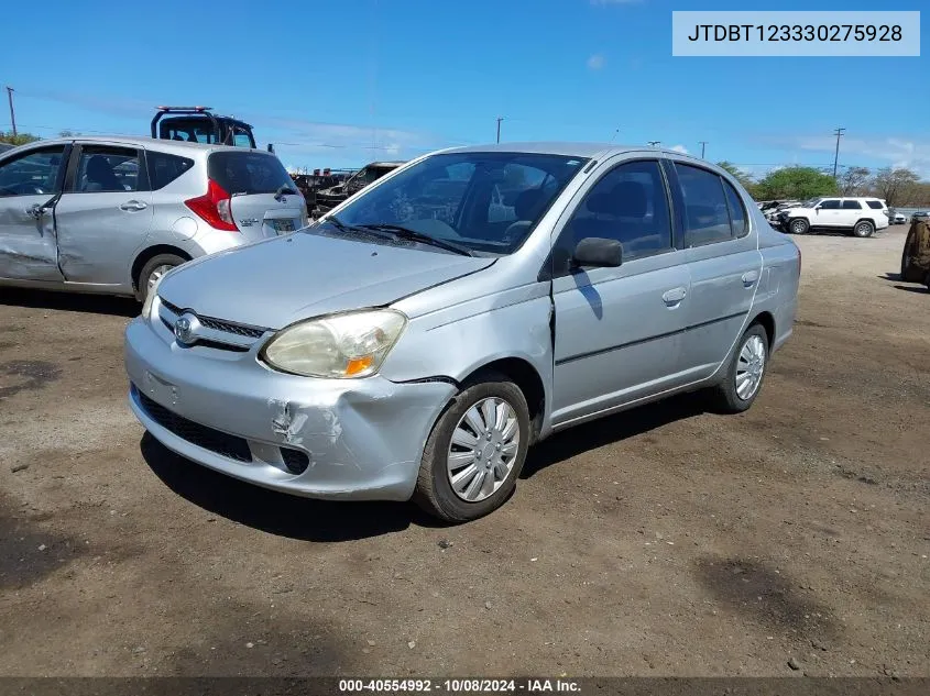 2003 Toyota Echo VIN: JTDBT123330275928 Lot: 40554992