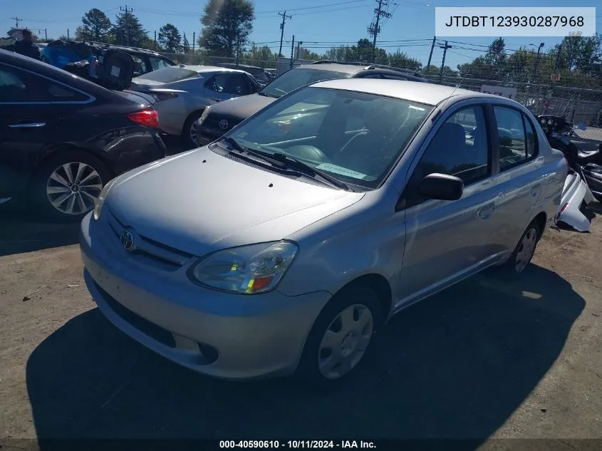 2003 Toyota Echo VIN: JTDBT123930287968 Lot: 40590610