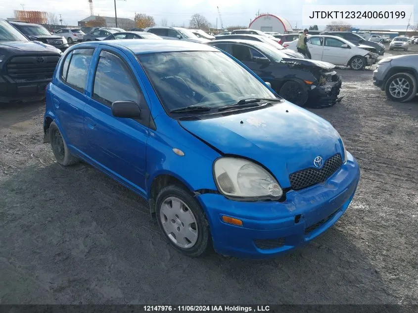 2004 Toyota Echo VIN: JTDKT123240060199 Lot: 12147976