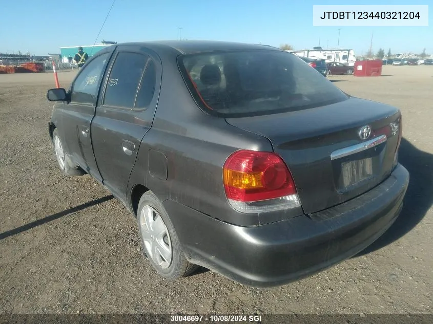 2004 Toyota Echo VIN: JTDBT123440321204 Lot: 30046697