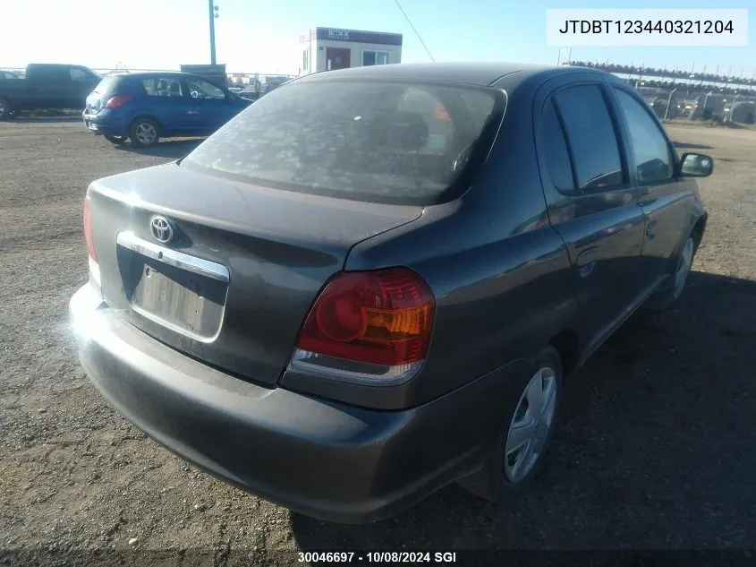 2004 Toyota Echo VIN: JTDBT123440321204 Lot: 30046697