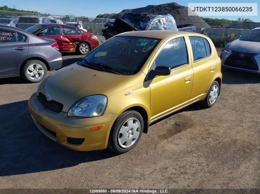 2005 Toyota Echo VIN: JTDKT123850066235 Lot: 12089860