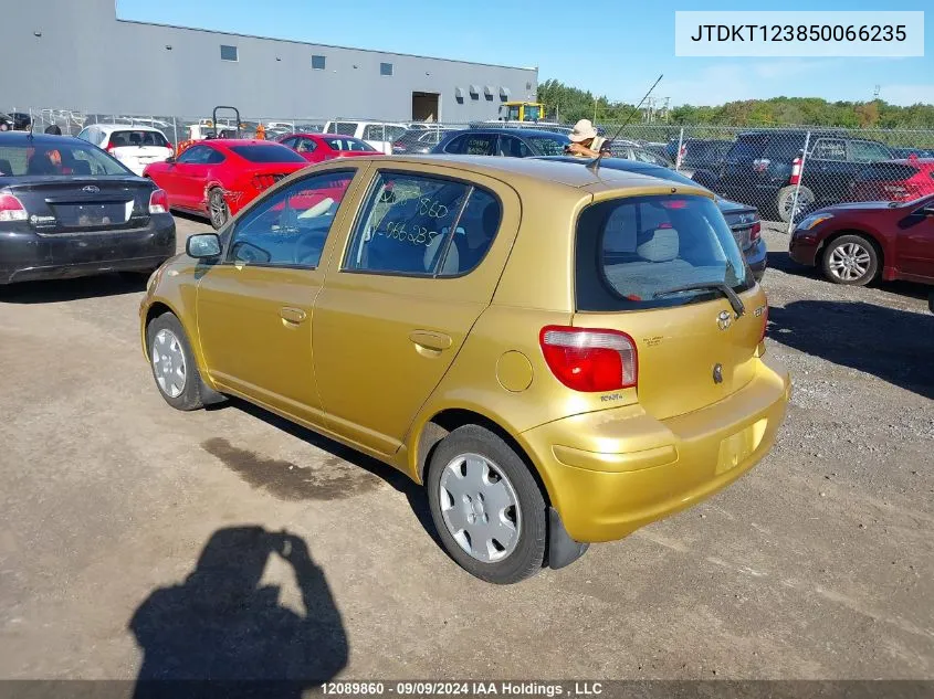 2005 Toyota Echo VIN: JTDKT123850066235 Lot: 12089860