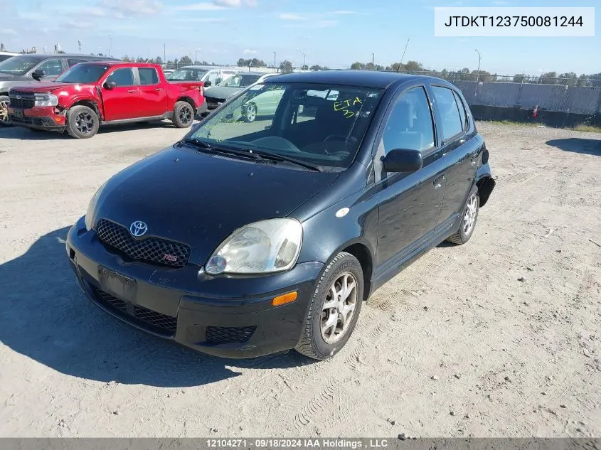 2005 Toyota Echo VIN: JTDKT123750081244 Lot: 12104271