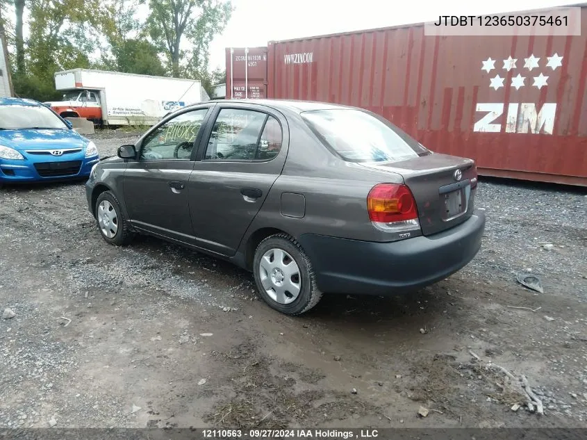 2005 Toyota Echo VIN: JTDBT123650375461 Lot: 12110563