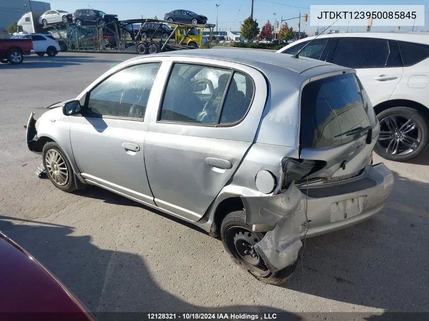 2005 Toyota Echo VIN: JTDKT123950085845 Lot: 12128321