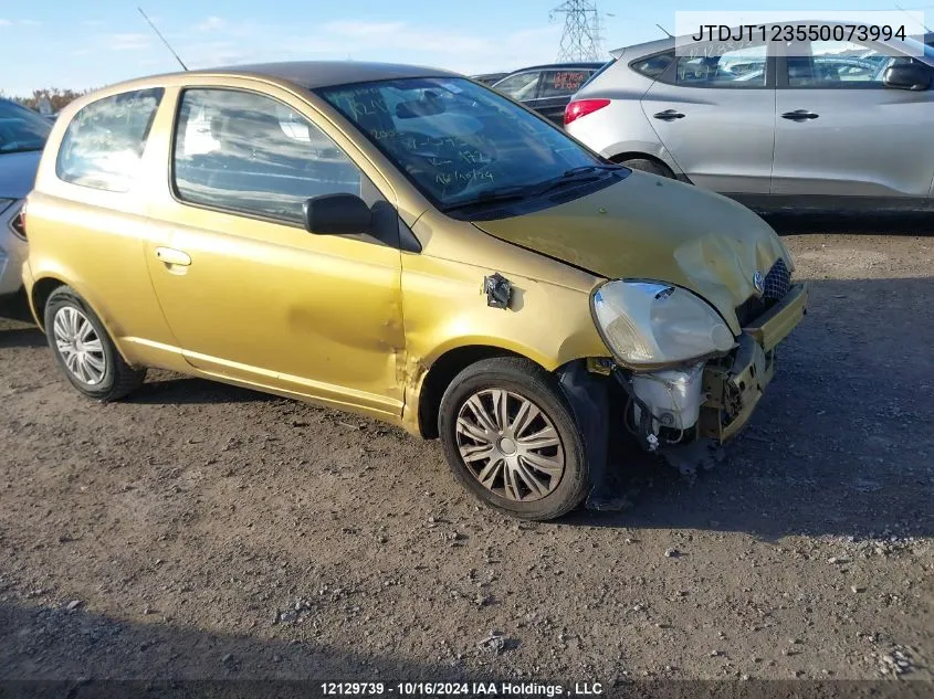 2005 Toyota Echo VIN: JTDJT123550073994 Lot: 12129739