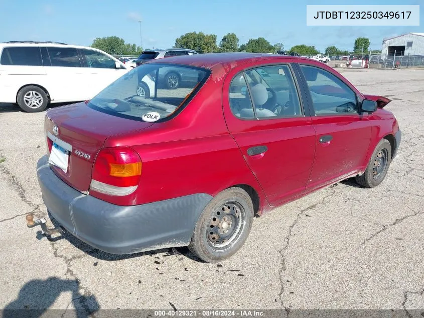 2005 Toyota Echo VIN: JTDBT123250349617 Lot: 40129321