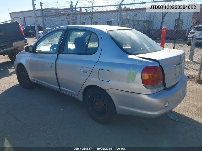 2005 Toyota Echo VIN: JTDBT123250384092 Lot: 40546871