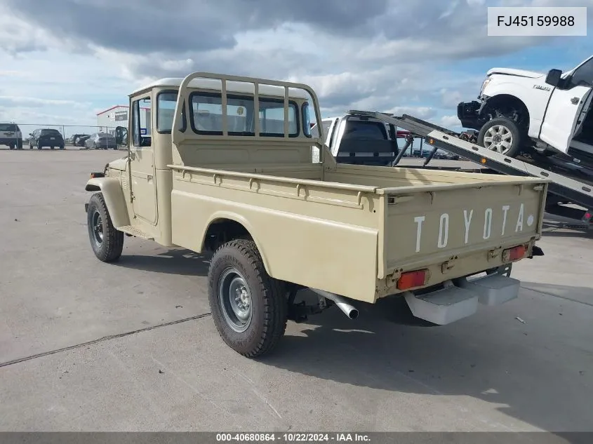 1978 Toyota Fj Cruiser VIN: FJ45159988 Lot: 40680864