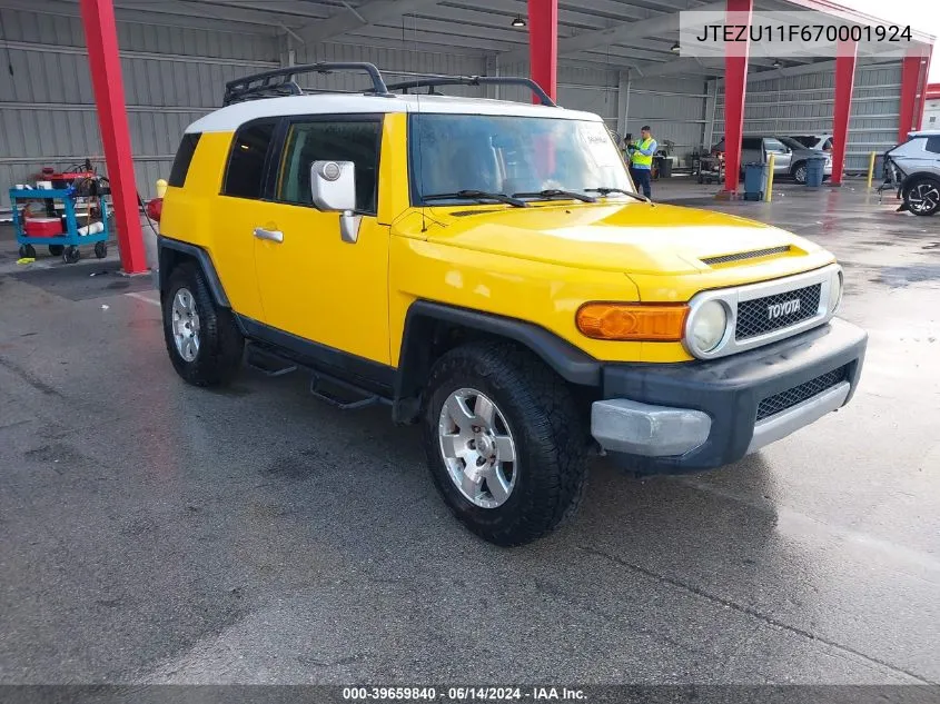 JTEZU11F670001924 2007 Toyota Fj Cruiser