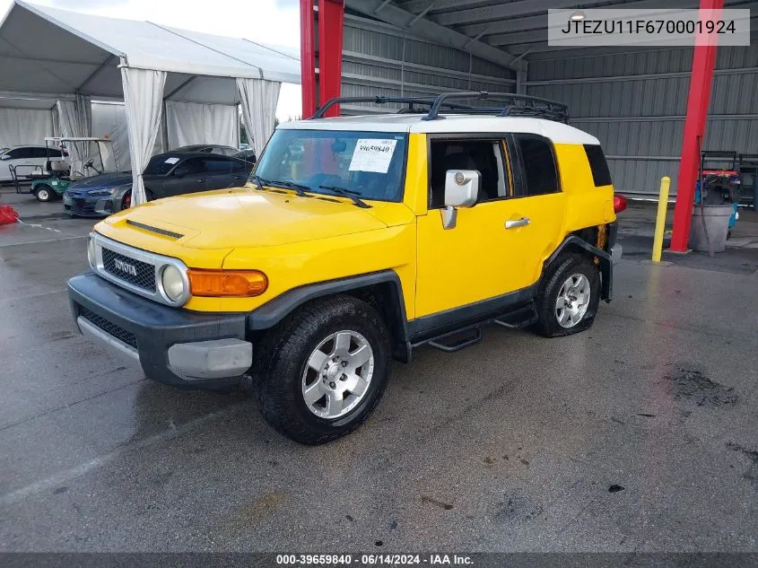 JTEZU11F670001924 2007 Toyota Fj Cruiser