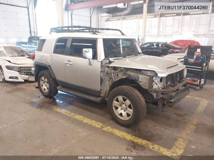 2007 Toyota Fj Cruiser VIN: JTEBU11F370044280 Lot: 39852997