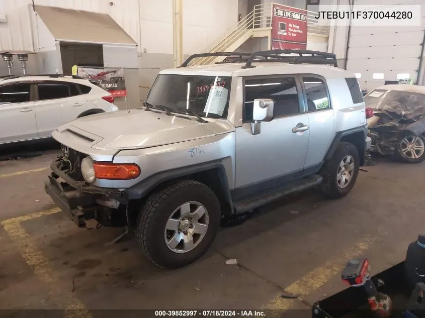 2007 Toyota Fj Cruiser VIN: JTEBU11F370044280 Lot: 39852997