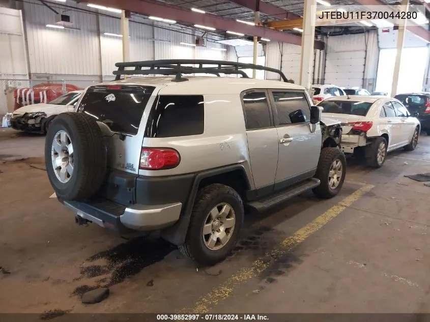 2007 Toyota Fj Cruiser VIN: JTEBU11F370044280 Lot: 39852997