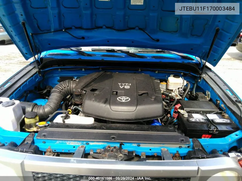 JTEBU11F170003484 2007 Toyota Fj Cruiser