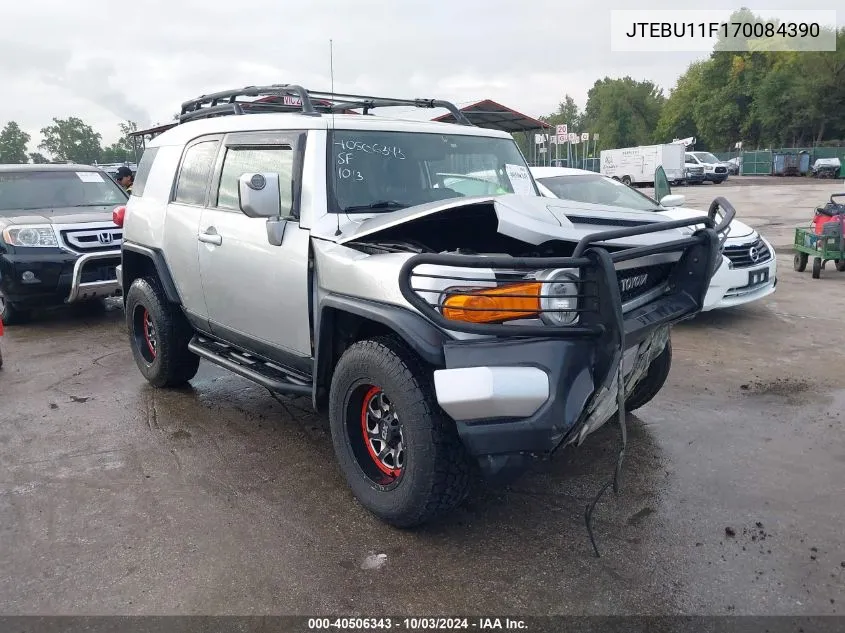 2007 Toyota Fj Cruiser VIN: JTEBU11F170084390 Lot: 40506343