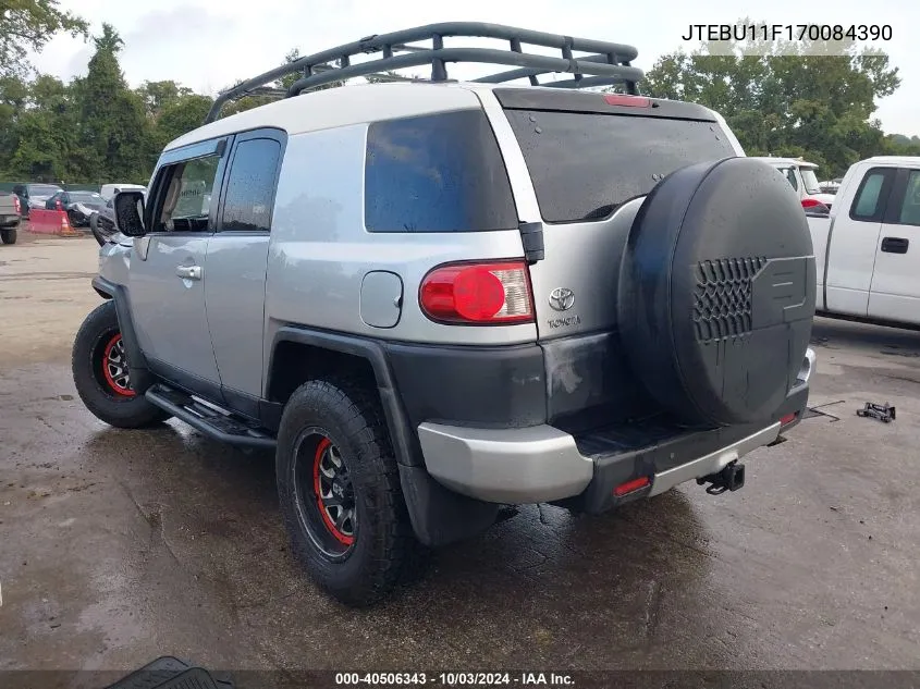 2007 Toyota Fj Cruiser VIN: JTEBU11F170084390 Lot: 40506343