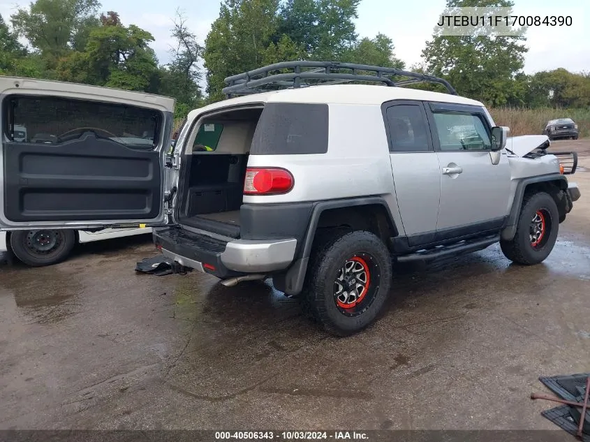 2007 Toyota Fj Cruiser VIN: JTEBU11F170084390 Lot: 40506343