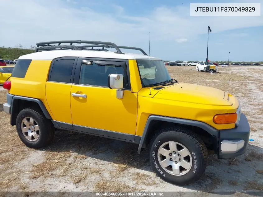 JTEBU11F870049829 2007 Toyota Fj Cruiser