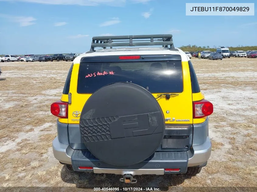 JTEBU11F870049829 2007 Toyota Fj Cruiser