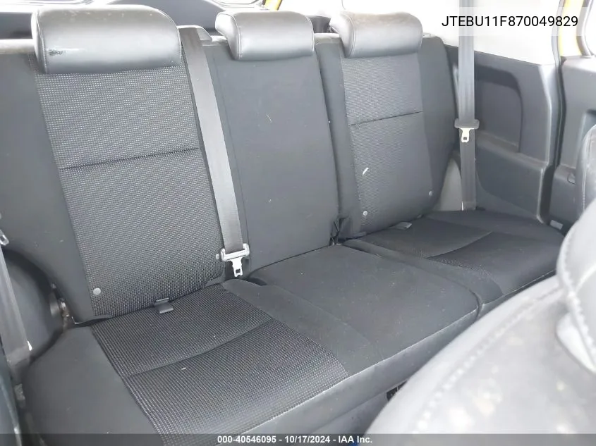 JTEBU11F870049829 2007 Toyota Fj Cruiser