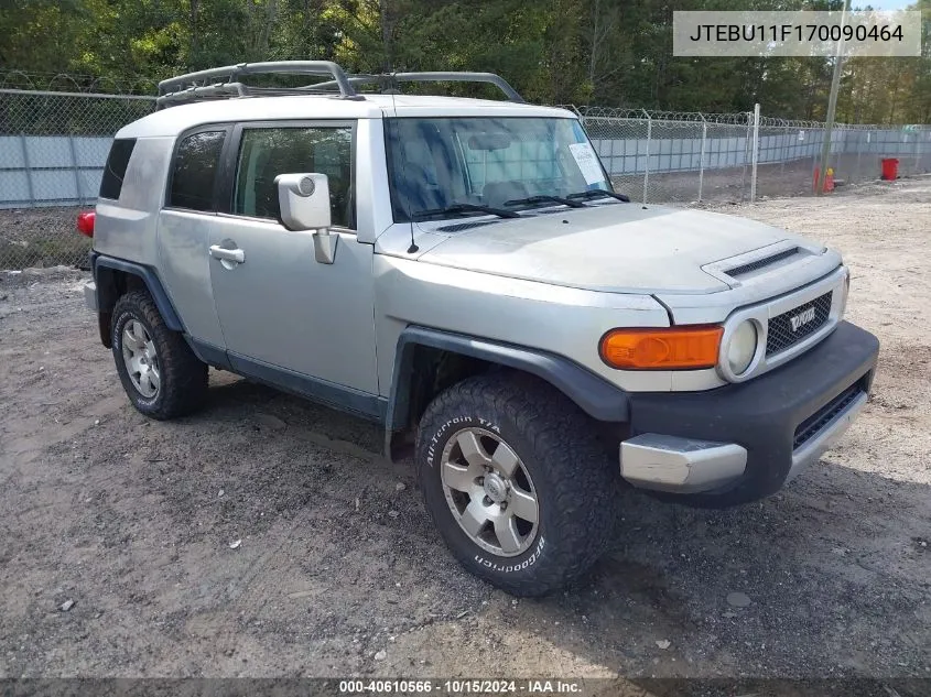 2007 Toyota Fj Cruiser VIN: JTEBU11F170090464 Lot: 40610566