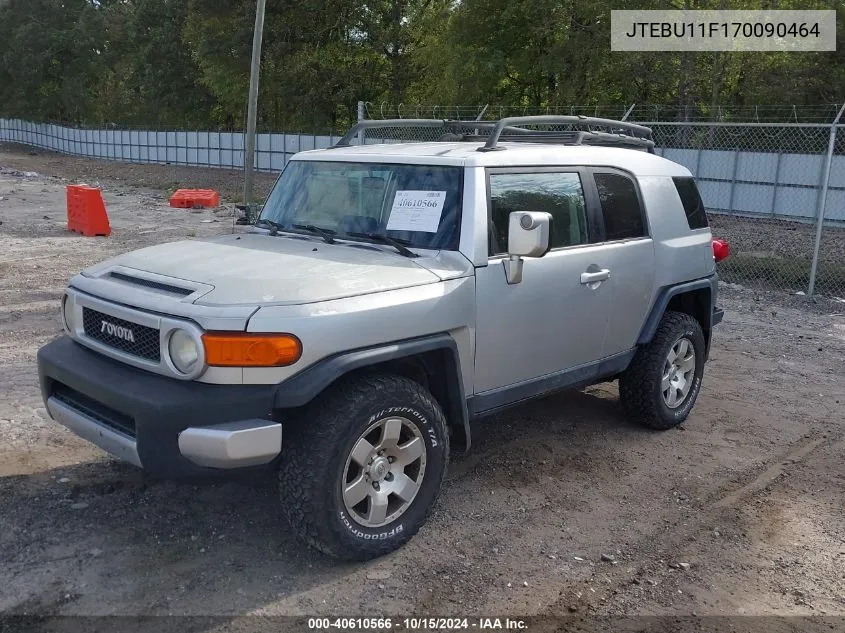 2007 Toyota Fj Cruiser VIN: JTEBU11F170090464 Lot: 40610566