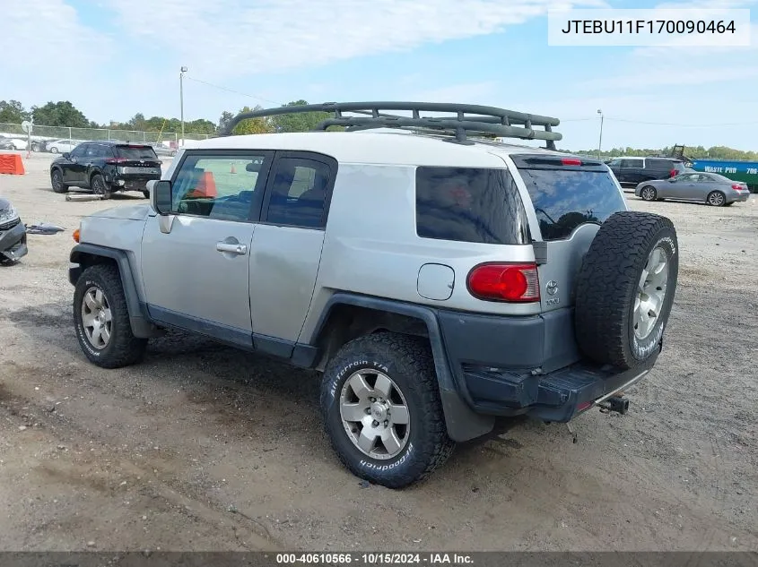 2007 Toyota Fj Cruiser VIN: JTEBU11F170090464 Lot: 40610566