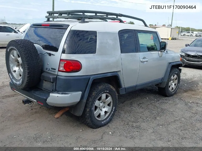 2007 Toyota Fj Cruiser VIN: JTEBU11F170090464 Lot: 40610566