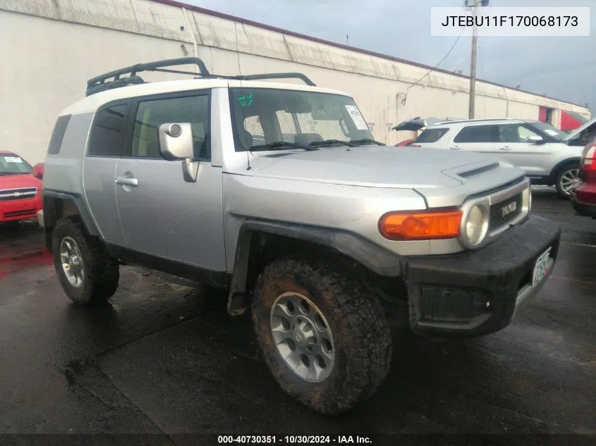 2007 Toyota Fj Cruiser VIN: JTEBU11F170068173 Lot: 40730351