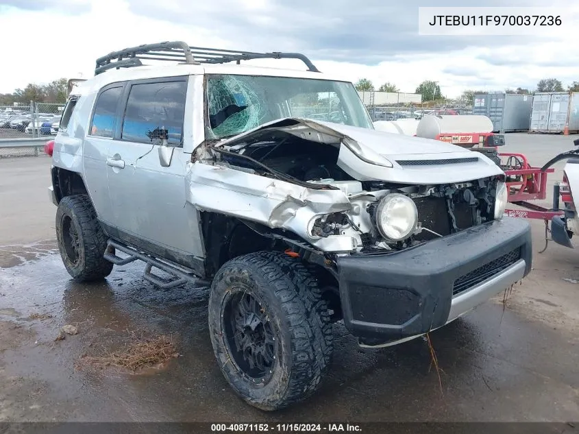 2007 Toyota Fj Cruiser VIN: JTEBU11F970037236 Lot: 40871152