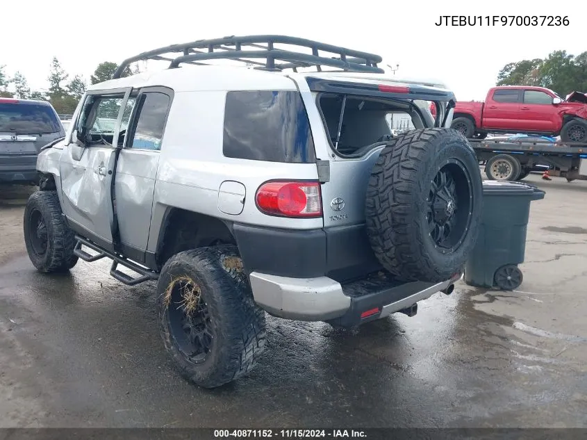 2007 Toyota Fj Cruiser VIN: JTEBU11F970037236 Lot: 40871152