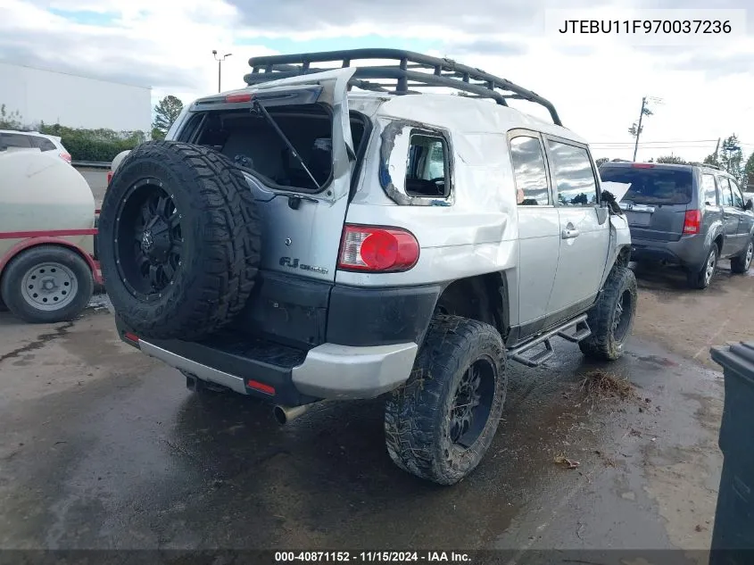 2007 Toyota Fj Cruiser VIN: JTEBU11F970037236 Lot: 40871152