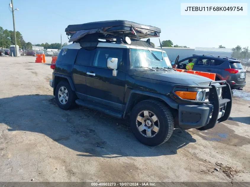 2008 Toyota Fj Cruiser VIN: JTEBU11F68K049754 Lot: 40503273