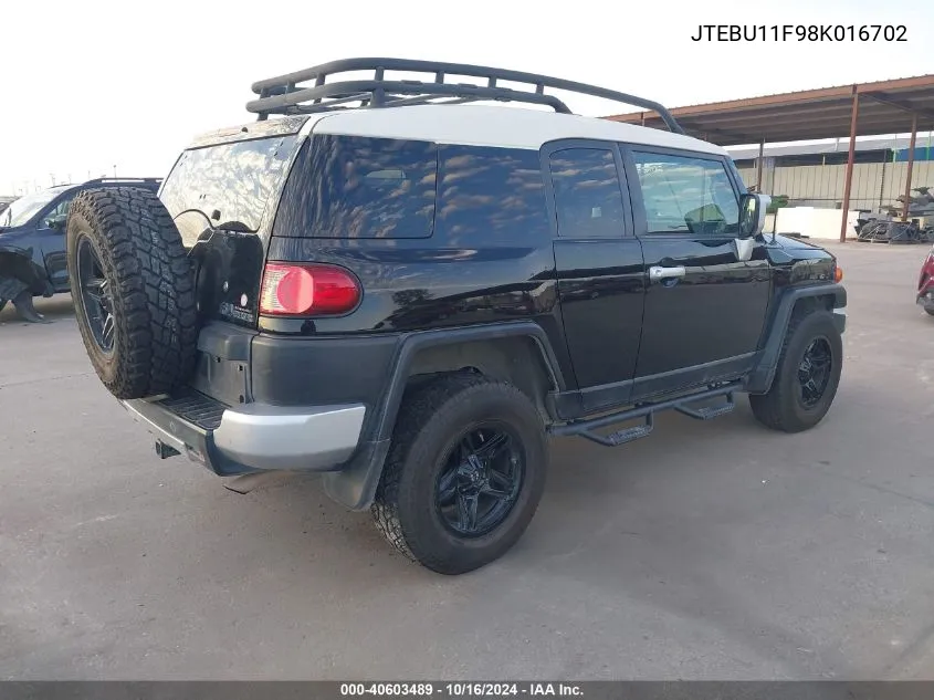 JTEBU11F98K016702 2008 Toyota Fj Cruiser