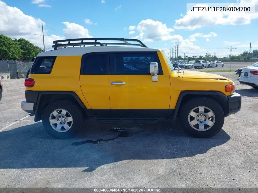 JTEZU11F28K004700 2008 Toyota Fj Cruiser