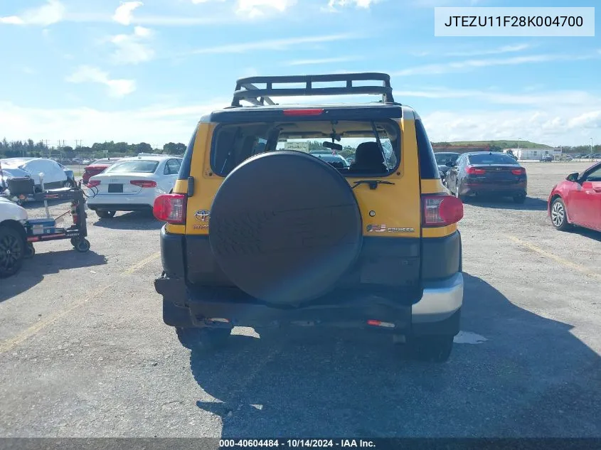 JTEZU11F28K004700 2008 Toyota Fj Cruiser