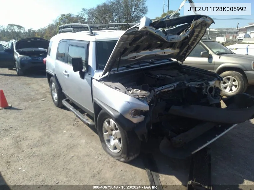 2008 Toyota Fj Cruiser VIN: JTEZU11F28K005992 Lot: 40679049