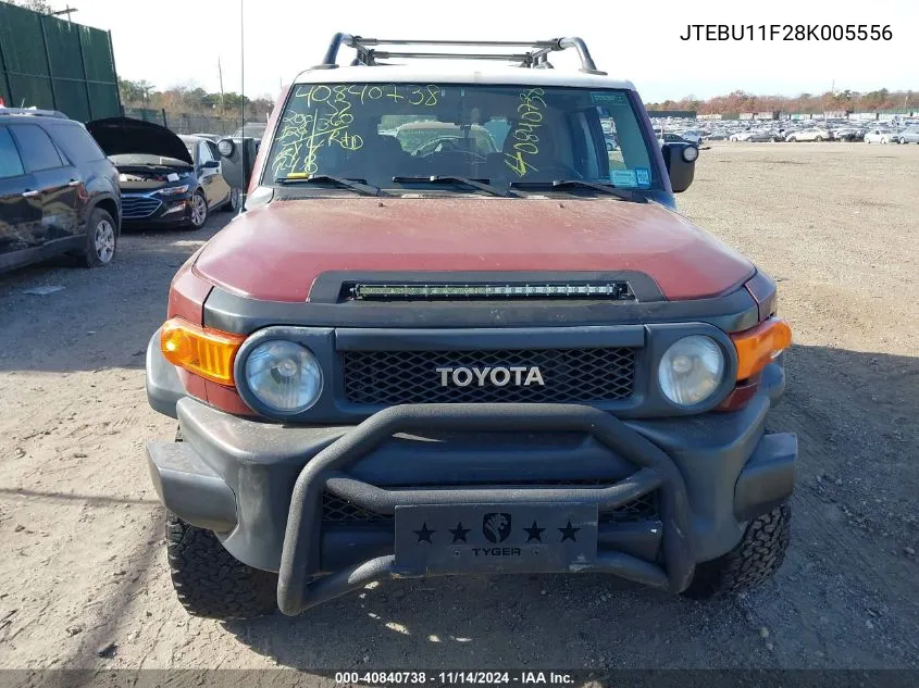 2008 Toyota Fj Cruiser VIN: JTEBU11F28K005556 Lot: 40840738