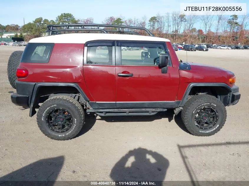 2008 Toyota Fj Cruiser VIN: JTEBU11F28K005556 Lot: 40840738