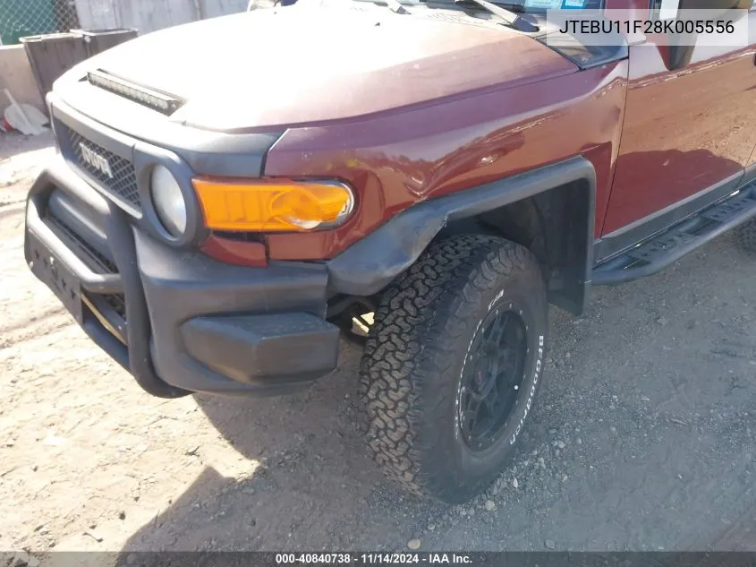 2008 Toyota Fj Cruiser VIN: JTEBU11F28K005556 Lot: 40840738