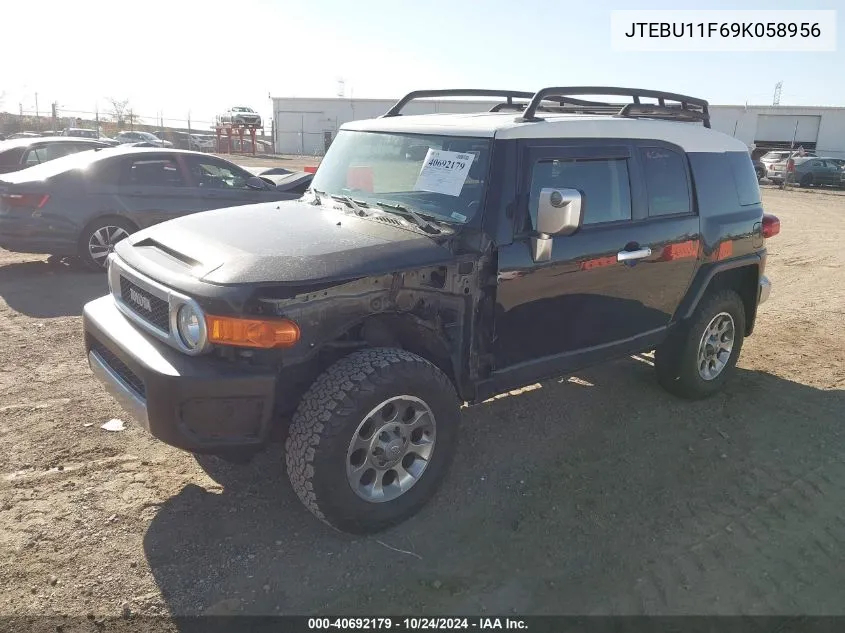 2009 Toyota Fj Cruiser VIN: JTEBU11F69K058956 Lot: 40692179